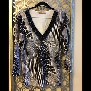 Belldini animal print sweater